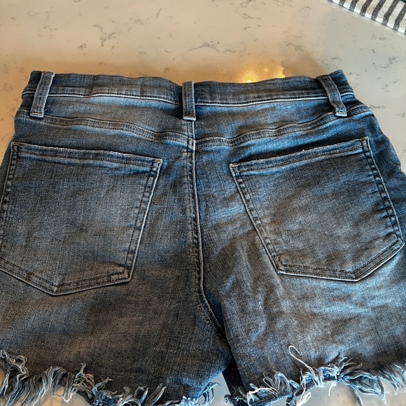 Cosmic Blue Love Distressed Denim Shorts - Size 27 - Picture 4 of 4